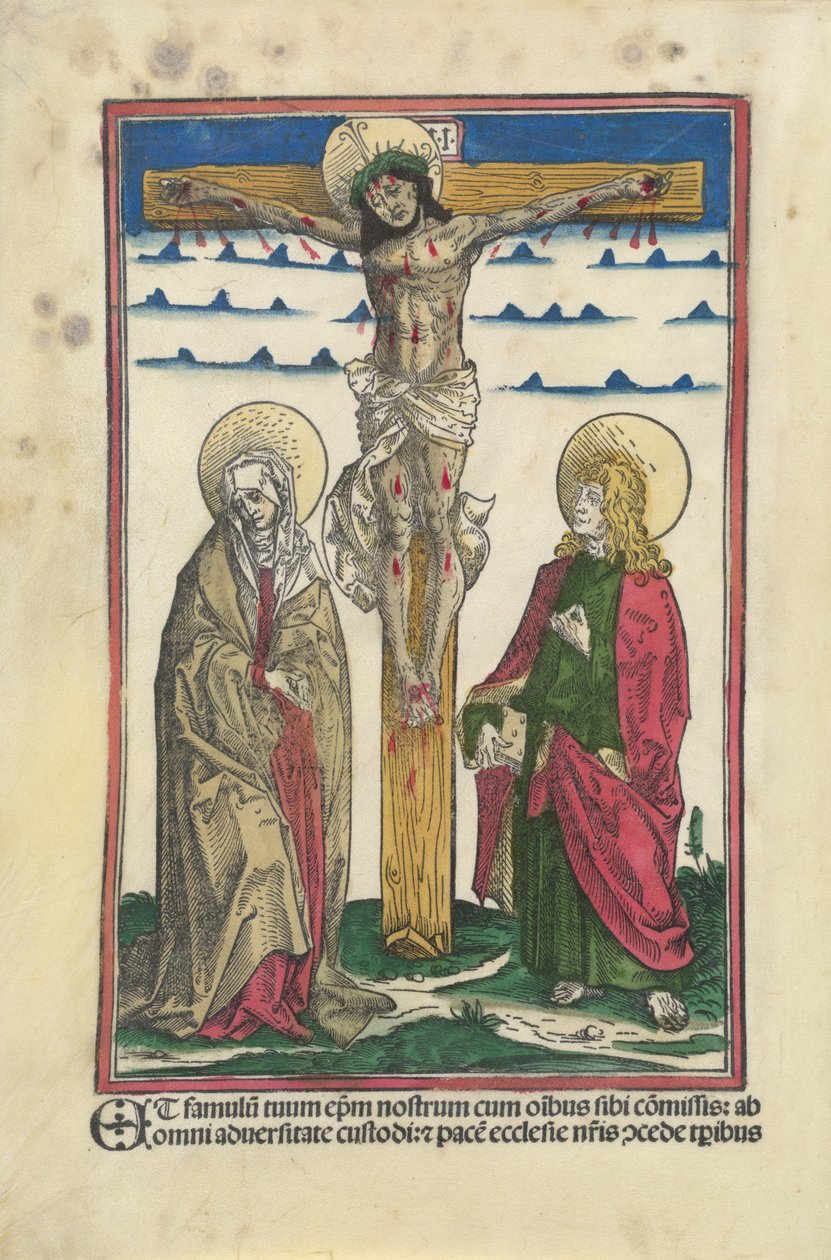 Bakire ve Aziz John ile Haç Üzerinde İsa by Hans Burgkmair I