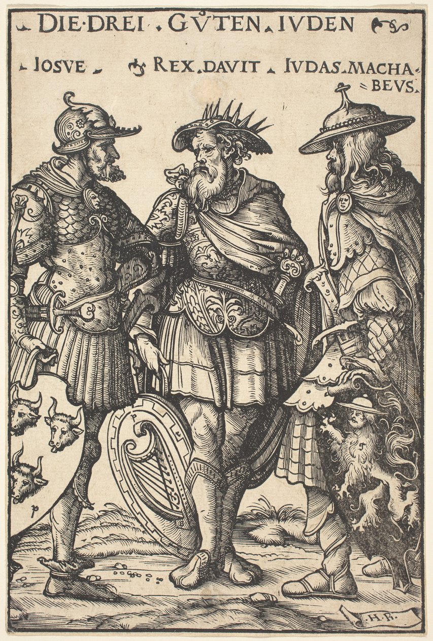 Joshua, David ve Judas Maccabaeus by Hans Burgkmair I