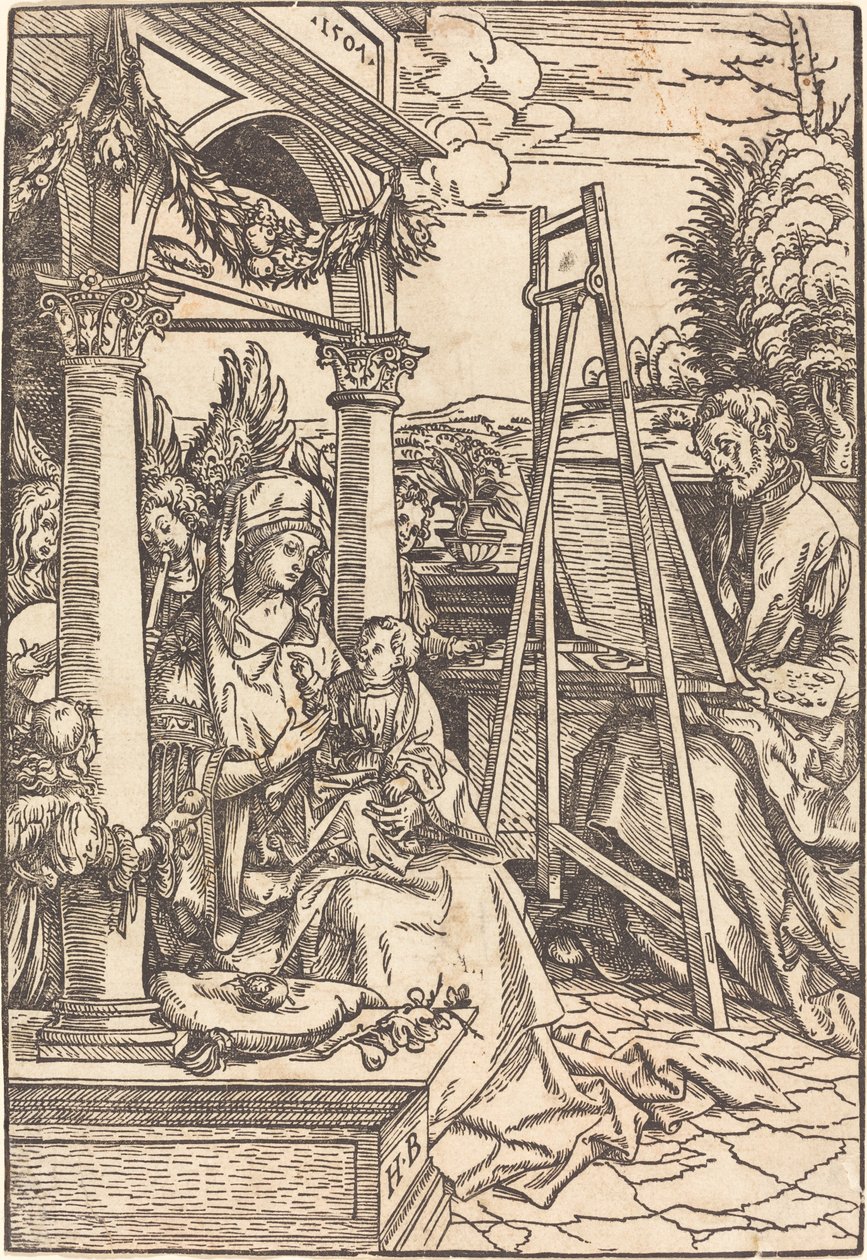 Aziz Luke Bakire Portresini Boyama by Hans Burgkmair I