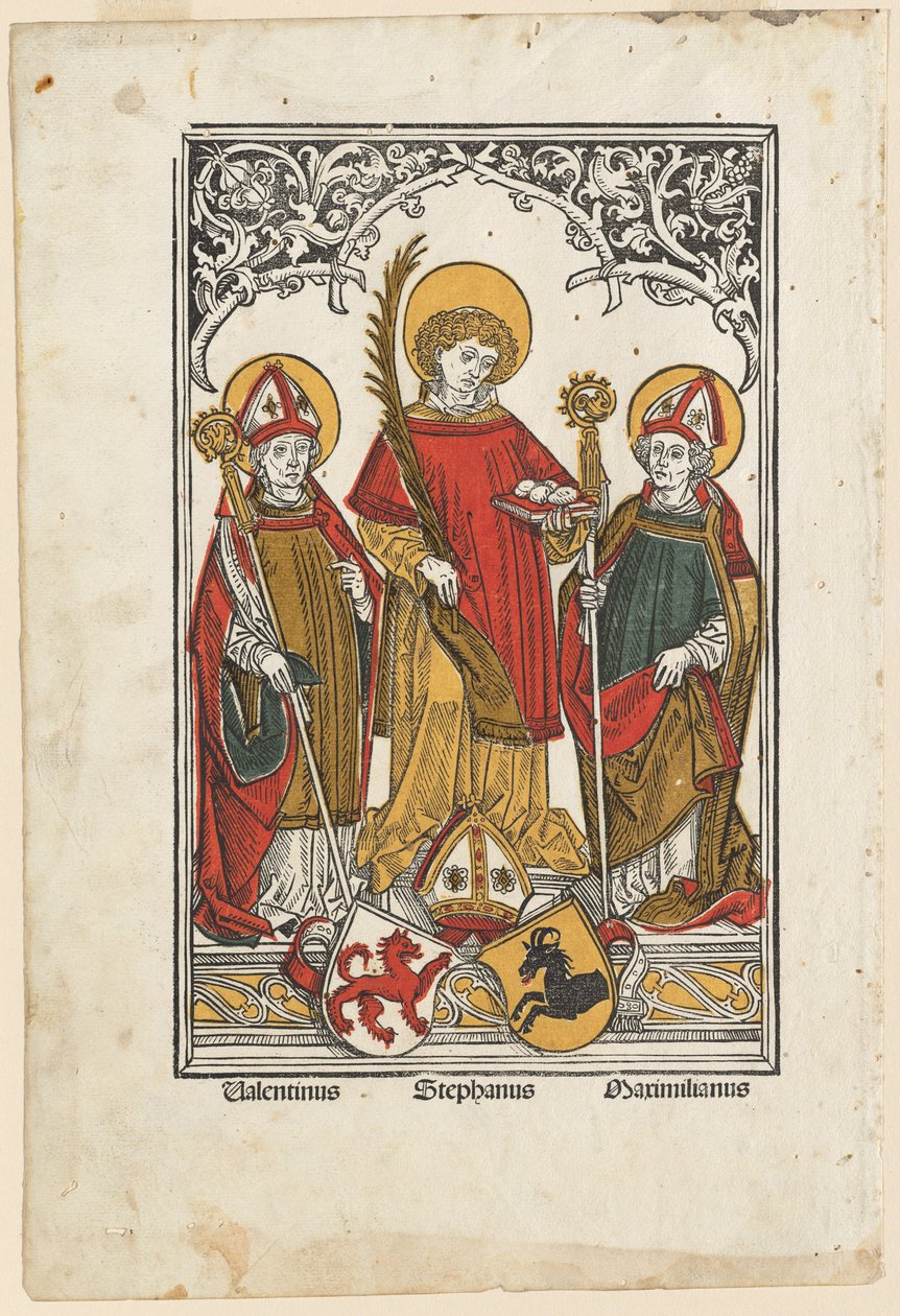 Aziz Valentine, Aziz Stephen ve Aziz Maximilian by Hans Burgkmair I