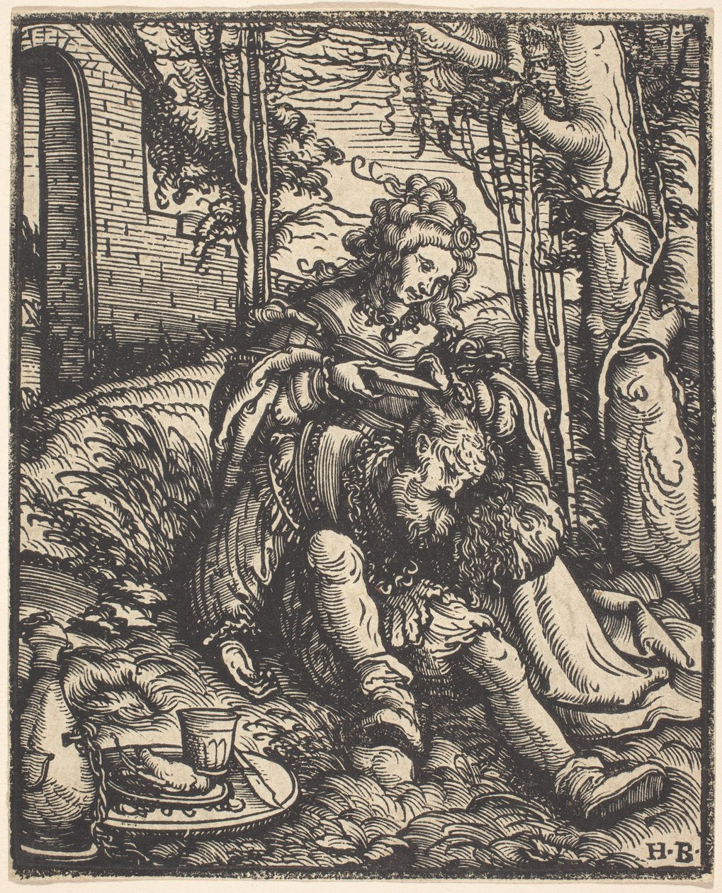 Samson ve Delilah by Hans Burgkmair I