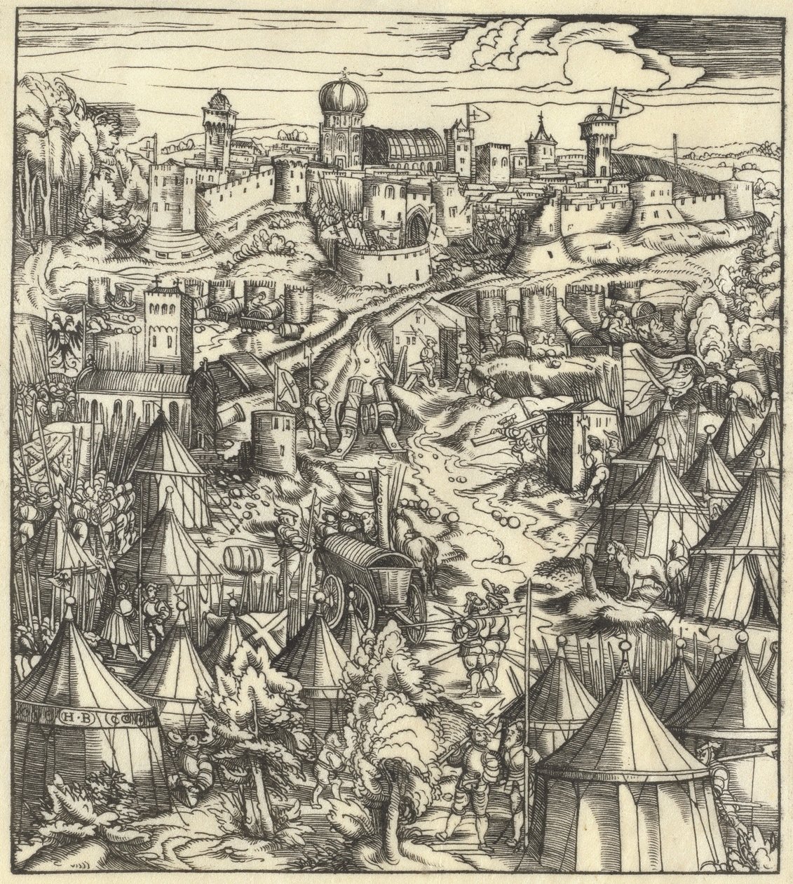 Padua Savaşı by Hans Burgkmair I