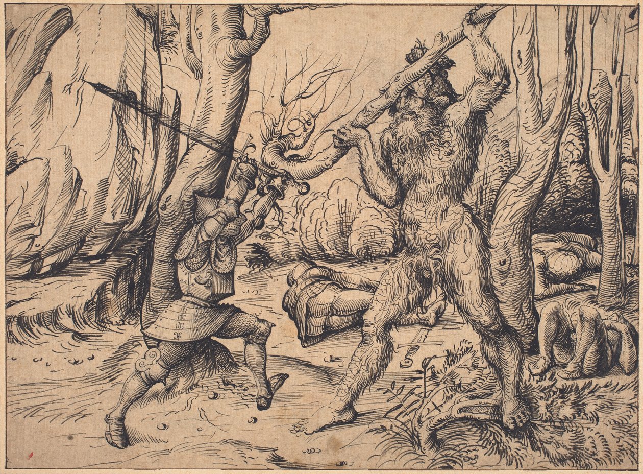 Ormandaki Dövüş by Hans Burgkmair I