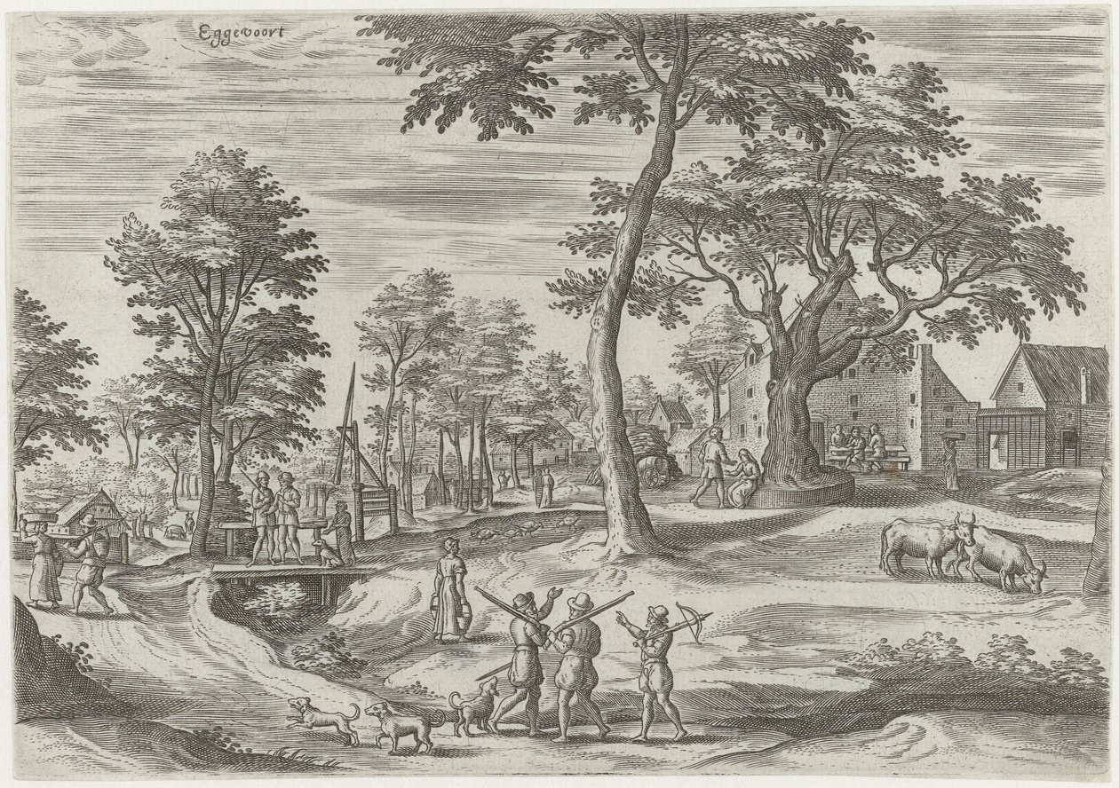 Eggevoort'un görünümü by Hans Collaert (I)