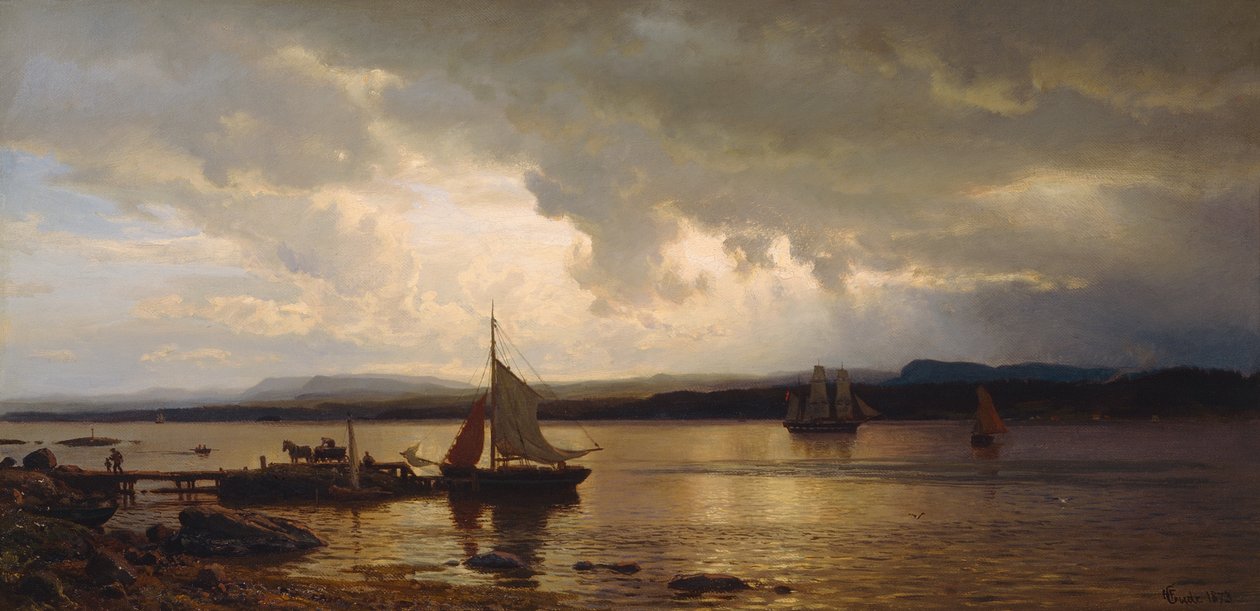 Oslo fiyordundan by Hans Gude