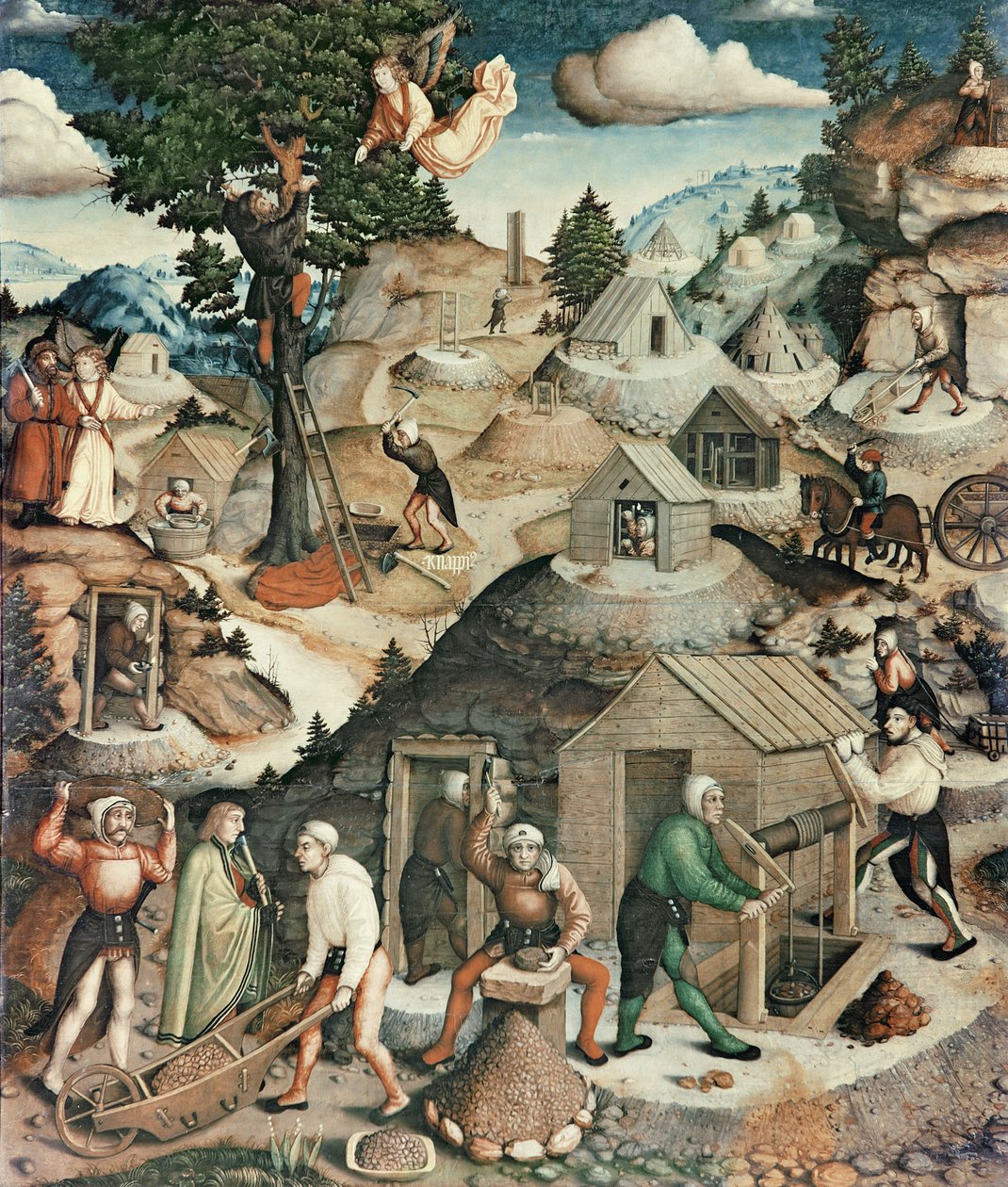 Madencilik peyzajı, 1521 (308463 detayı) by Hans Hesse