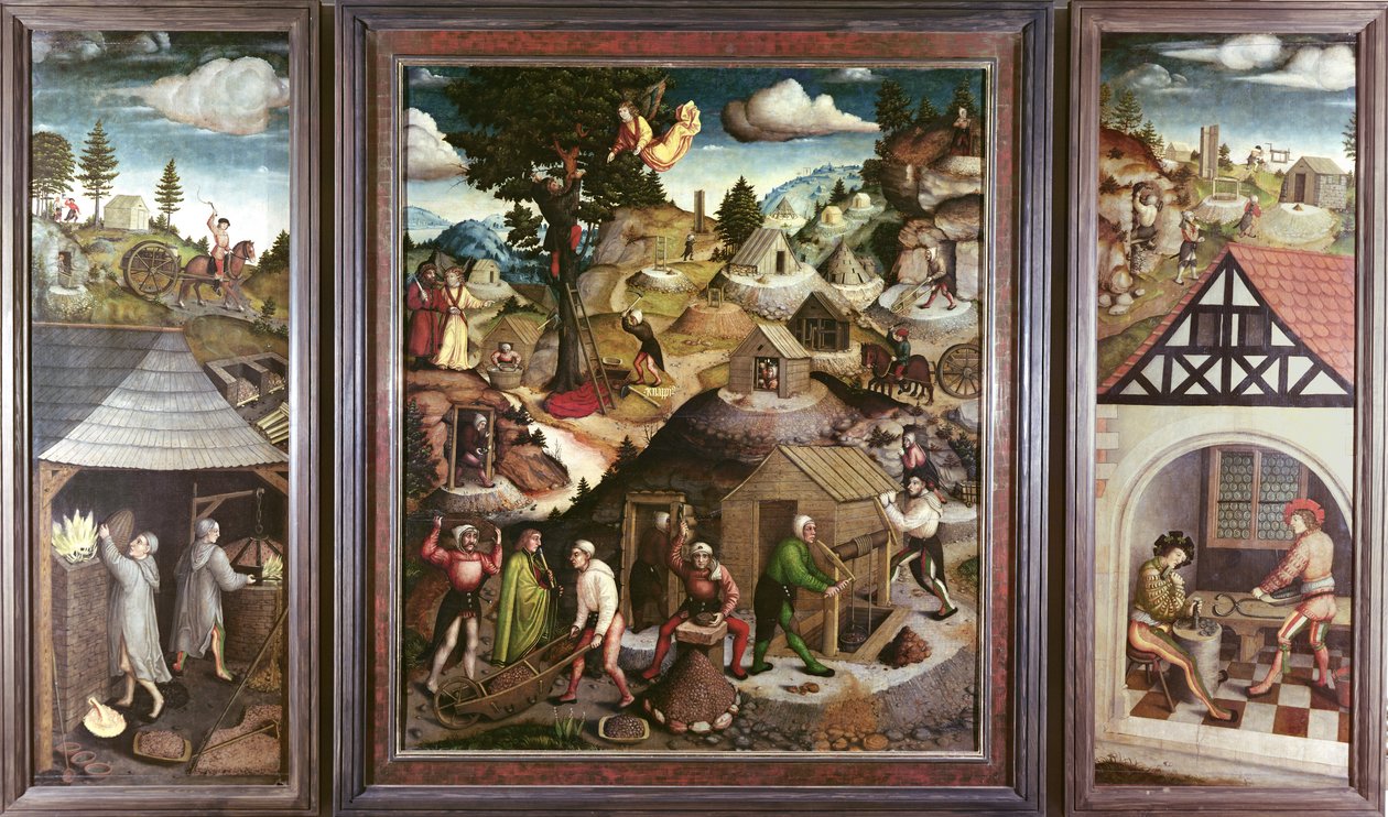 Madencilik peyzajı, 1521 by Hans Hesse