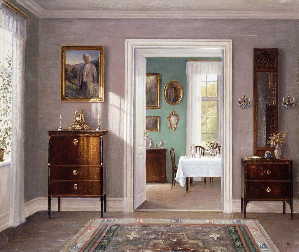 Yeşil Yemek Odası by Hans Hilsoe
