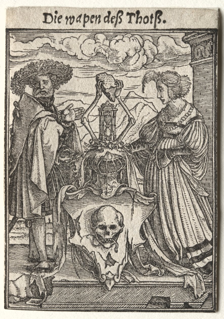 Ölümün Dansı: Ölüm Arması. by Hans Holbein