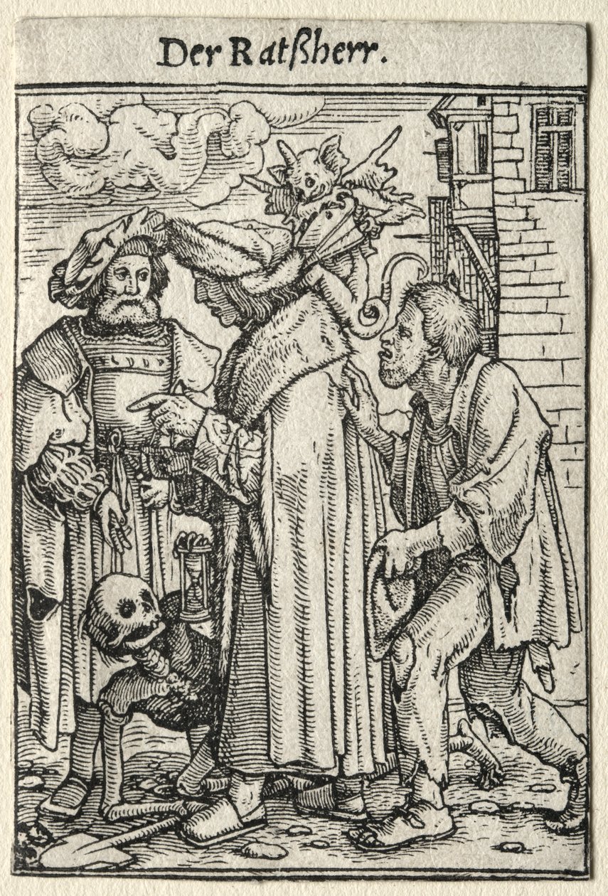 Ölüm Dansı: Konsey Üyesi by Hans Holbein
