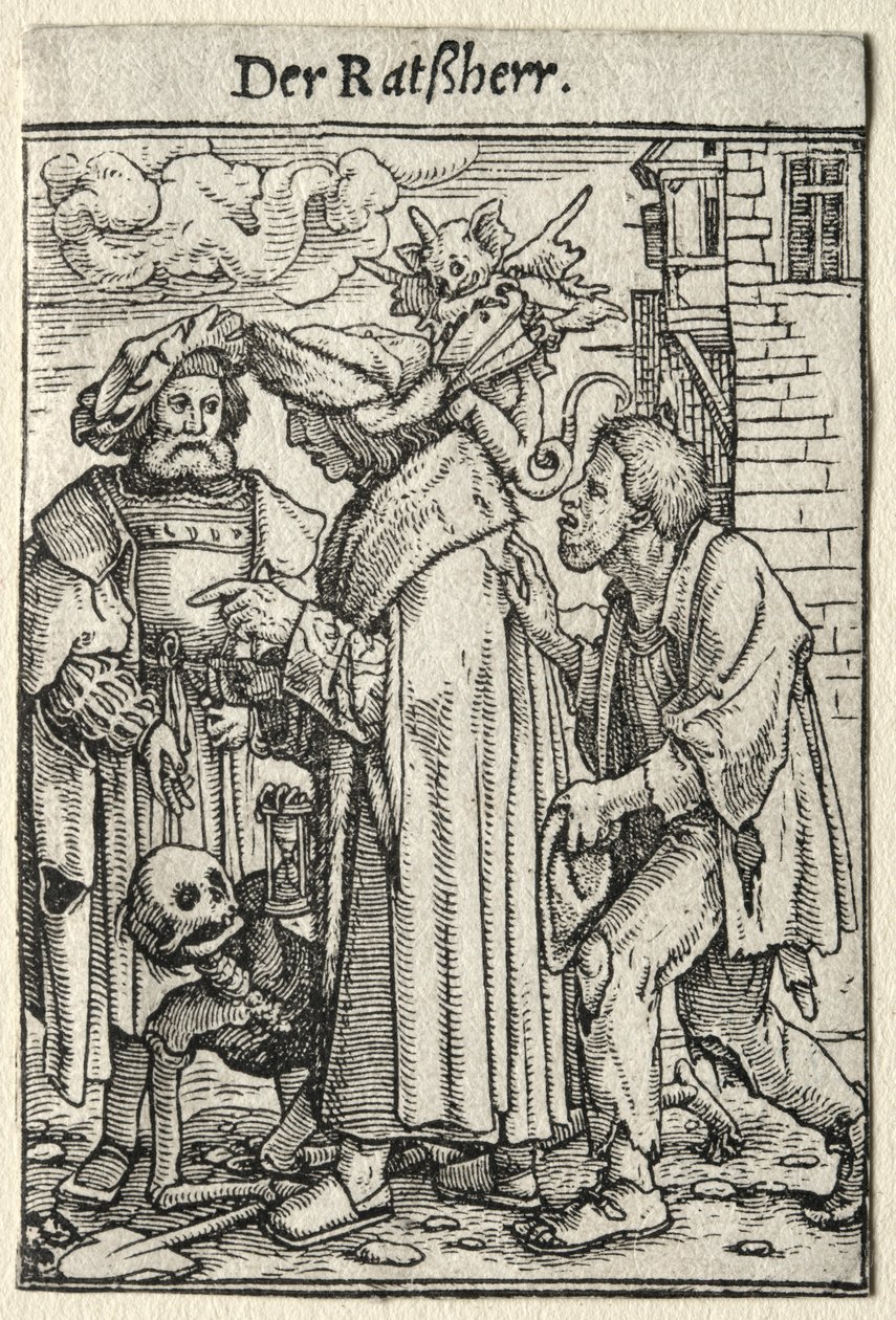 Ölüm Dansı: Konsey Üyesi. by Hans Holbein