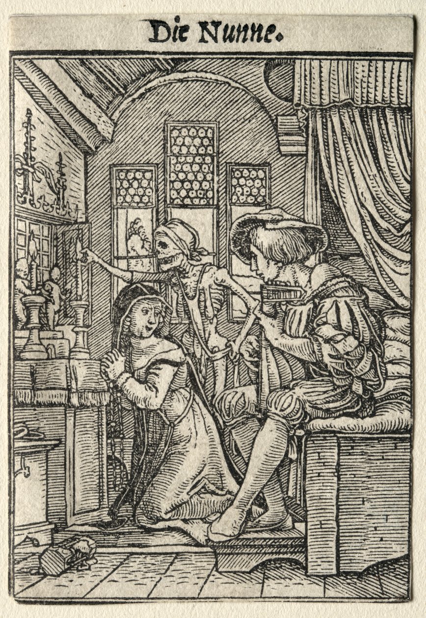 Ölüm Dansı: Rahibe by Hans Holbein