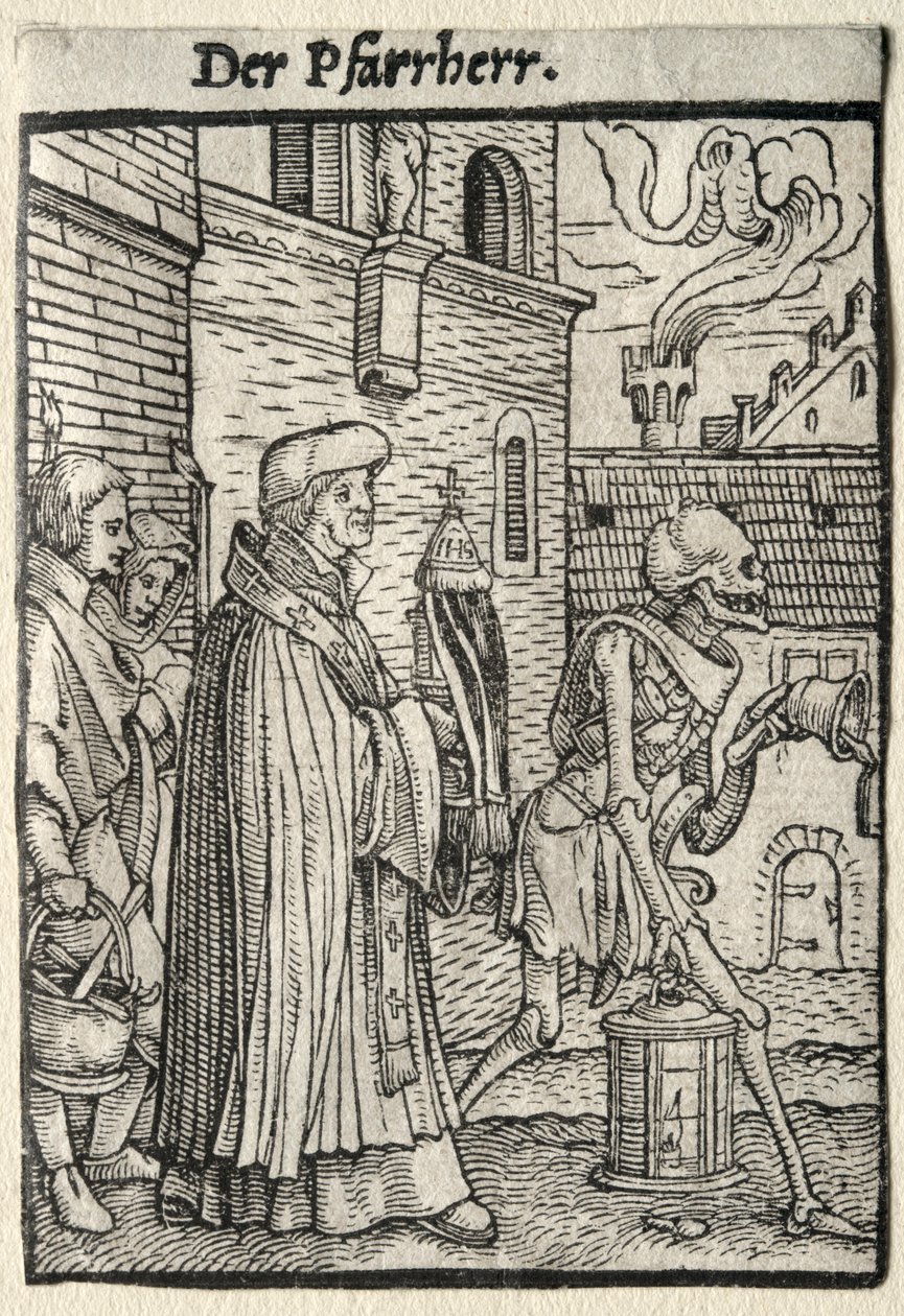 Ölüm Dansı: Papaz. by Hans Holbein