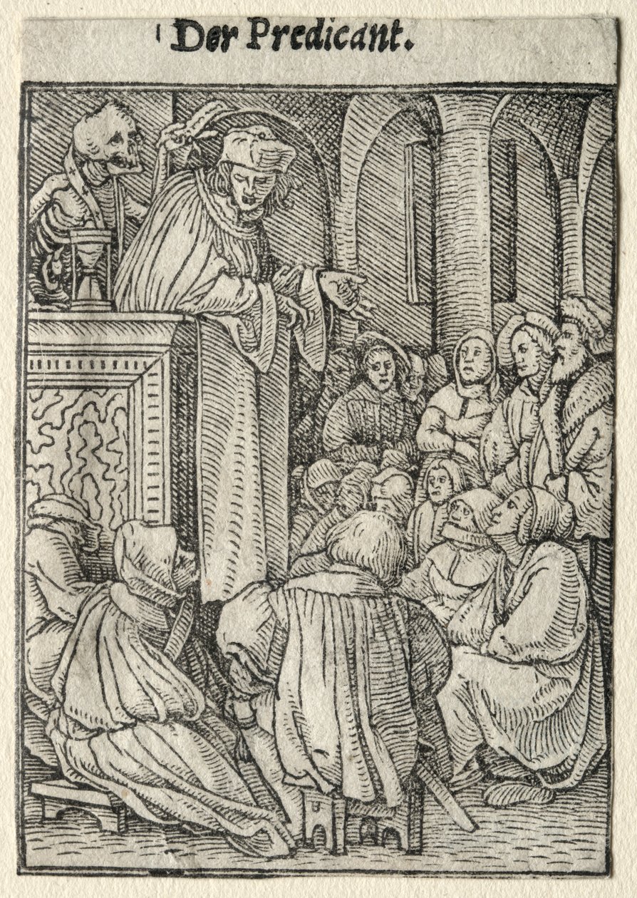 Ölüm Dansı: Vaiz by Hans Holbein