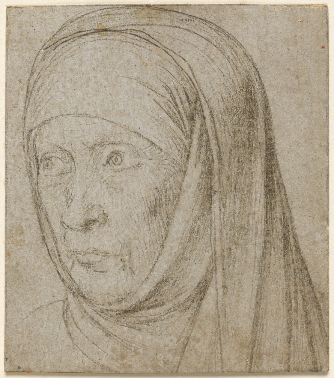 Yaşlı Bir Kadının Başı by Hans Holbein