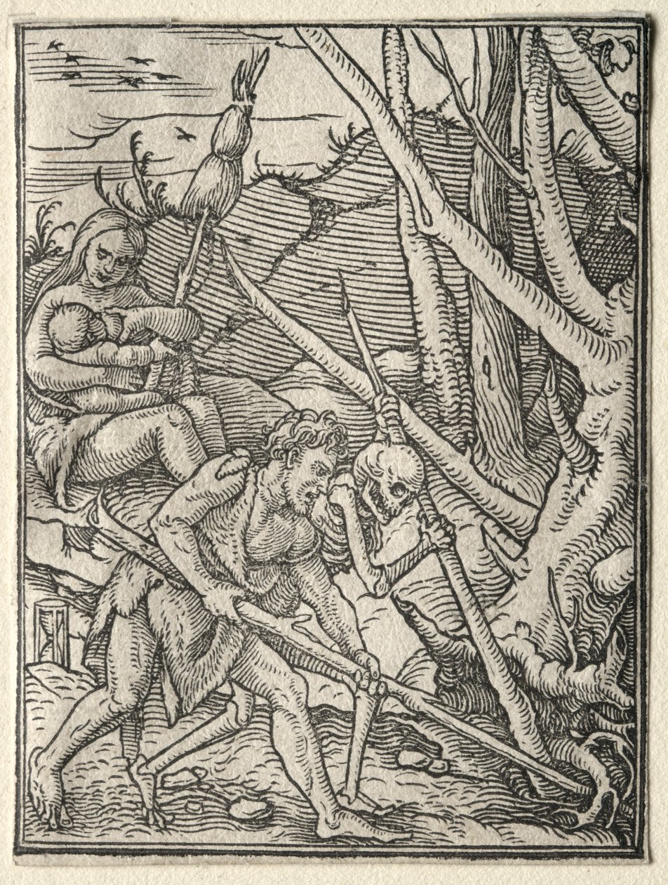 Ölümün Dansı: Adem Dünyayı Sürerken by Hans Holbein