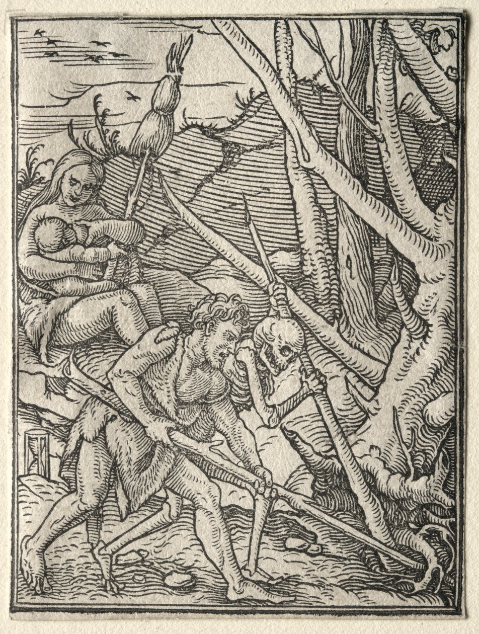 Ölümün Dansı: Adem Dünyayı Sürerken. by Hans Holbein
