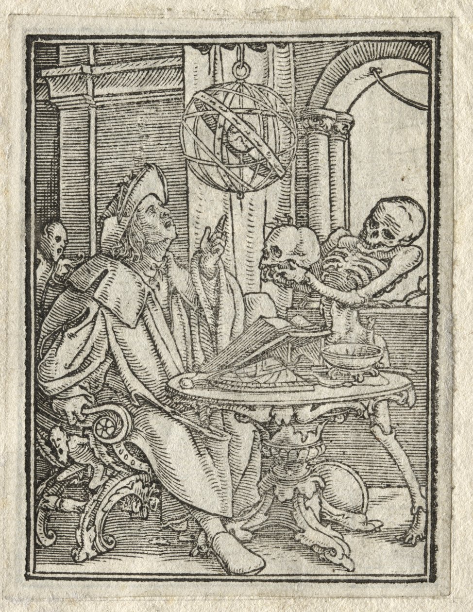 Ölümün Dansı: Astrolog; zengin adam by Hans Holbein