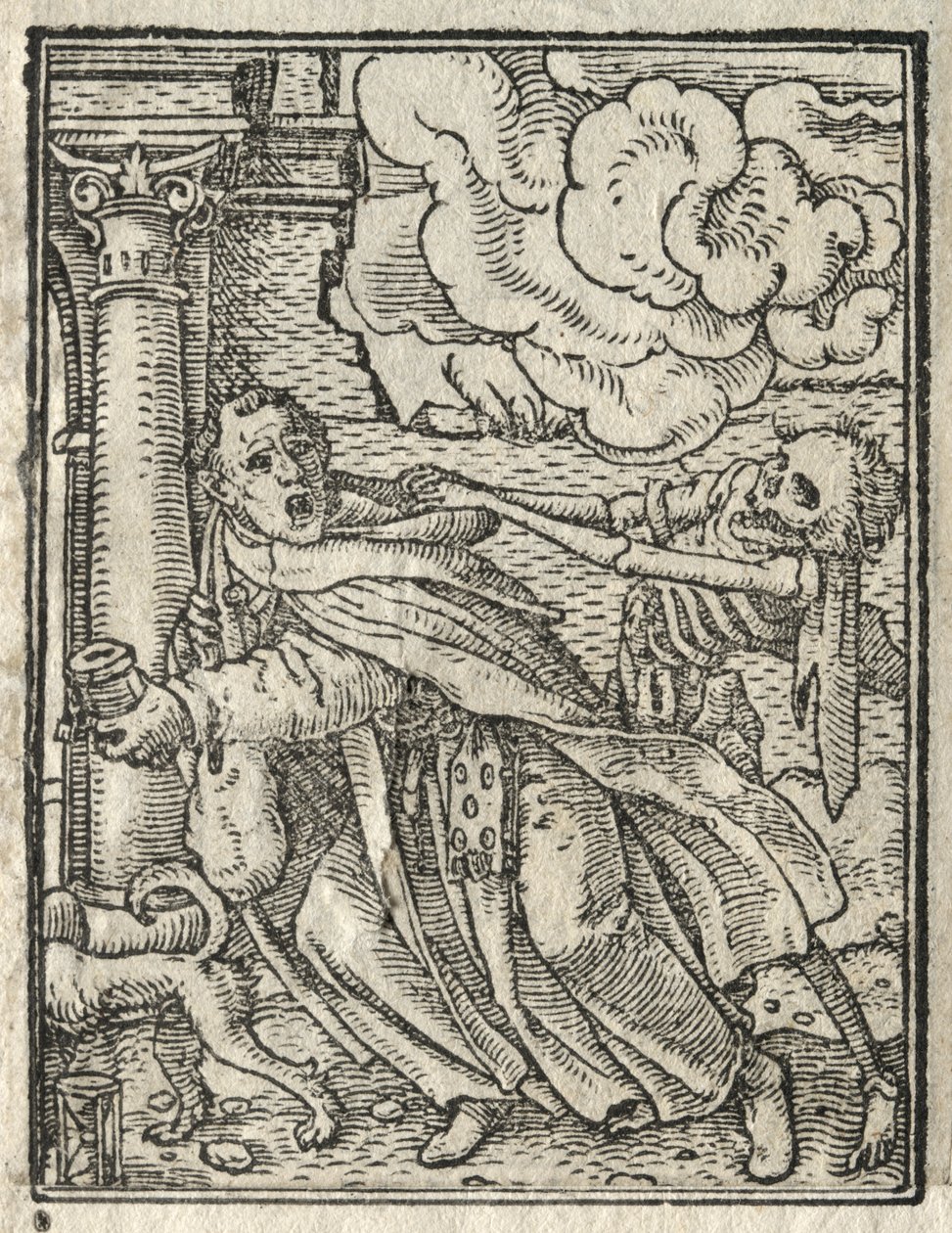 Ölümün Dansı: Dilenci Keşiş; Rahibe by Hans Holbein