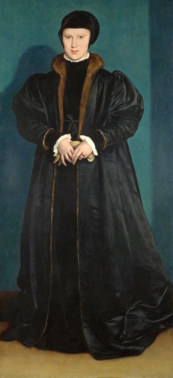Danimarka Christina (1522-90) Milano Düşesi, muhtemelen 1538 by Hans Holbein der Jüngere