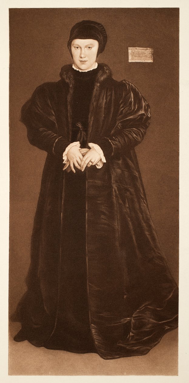 Danimarka Christina, Milano Düşesi, c.1538, pub. 1640 (kollotip) by Hans Holbein der Jüngere