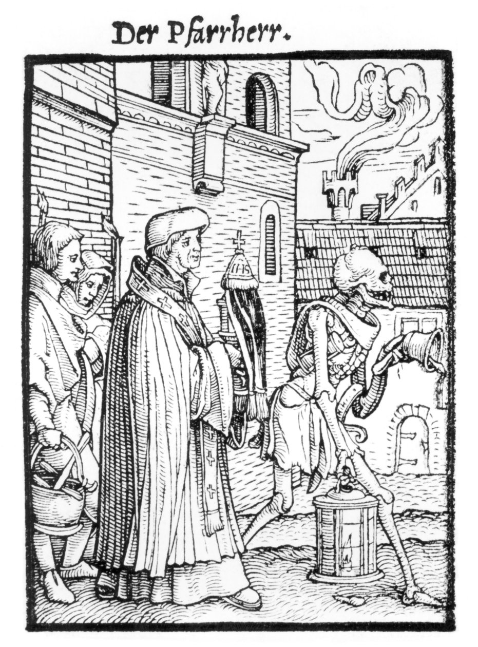 Ölüm ve Parish Rahibi, Hans Lutzelburger tarafından oyulmuş 