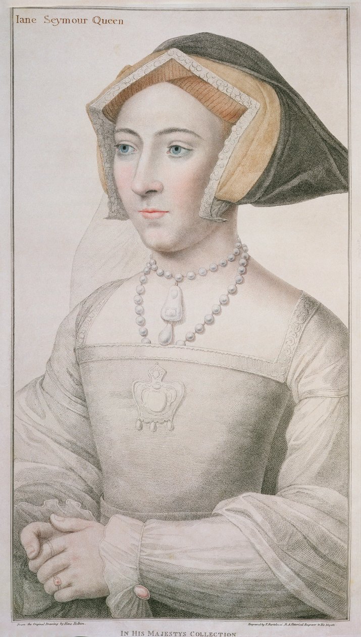 Francesco Bartolozzi (1727-1815) tarafından oyulmuş Jane Seymour (c.1509-37) by Hans Holbein der Jüngere