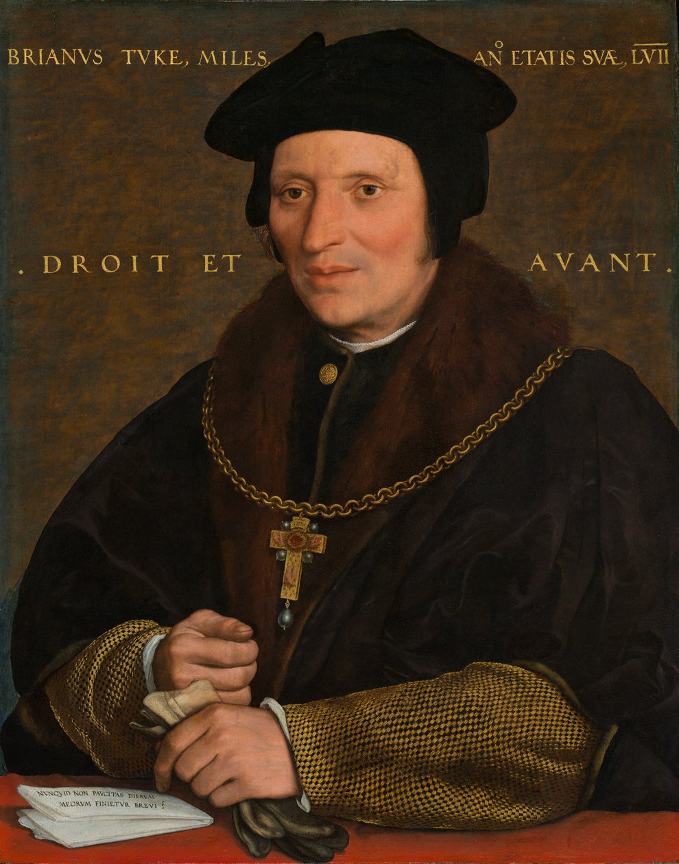 Sir Brian Tuke, c.1527-8 veya c.1532-34 (panelde yağ) by Hans Holbein der Jüngere