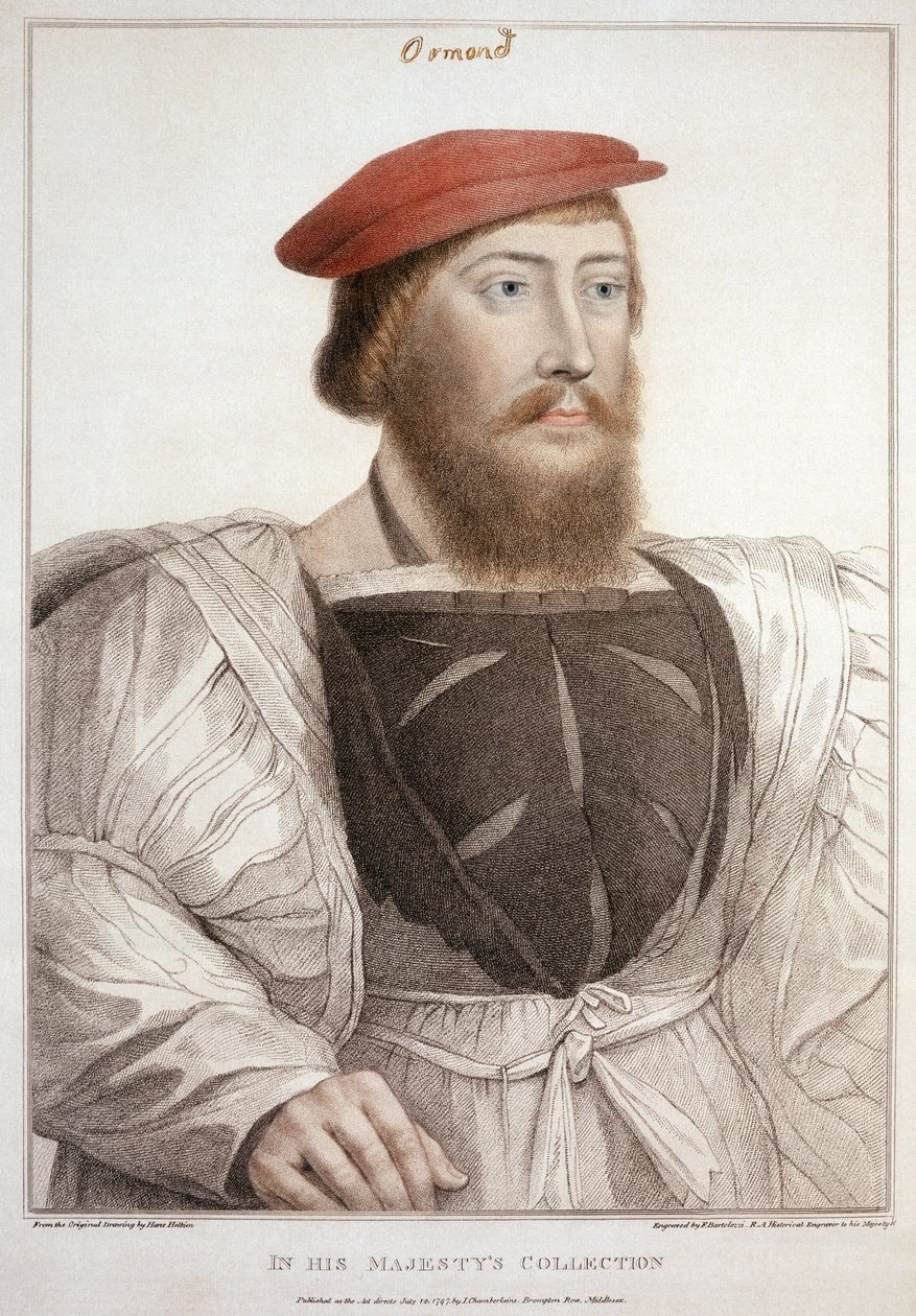 Sir Thomas Boleyn (1477-1539), Francesco Bartolozzi (1727-1815) 1797 tarafından oyulmuş by Hans Holbein der Jüngere