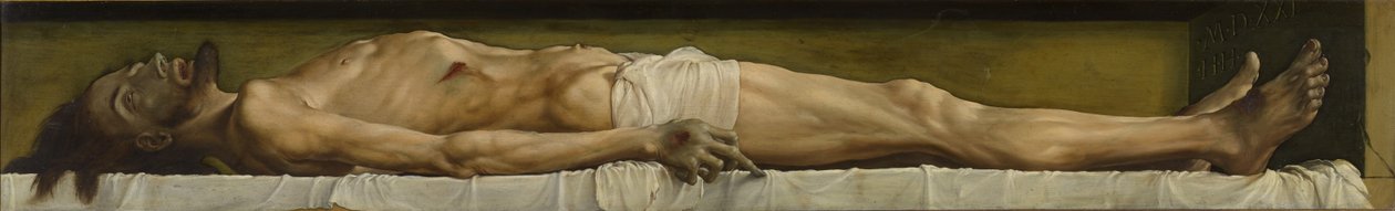 Ölü İsa, 1521 (panelde mizaç) by Hans Holbein der Jüngere