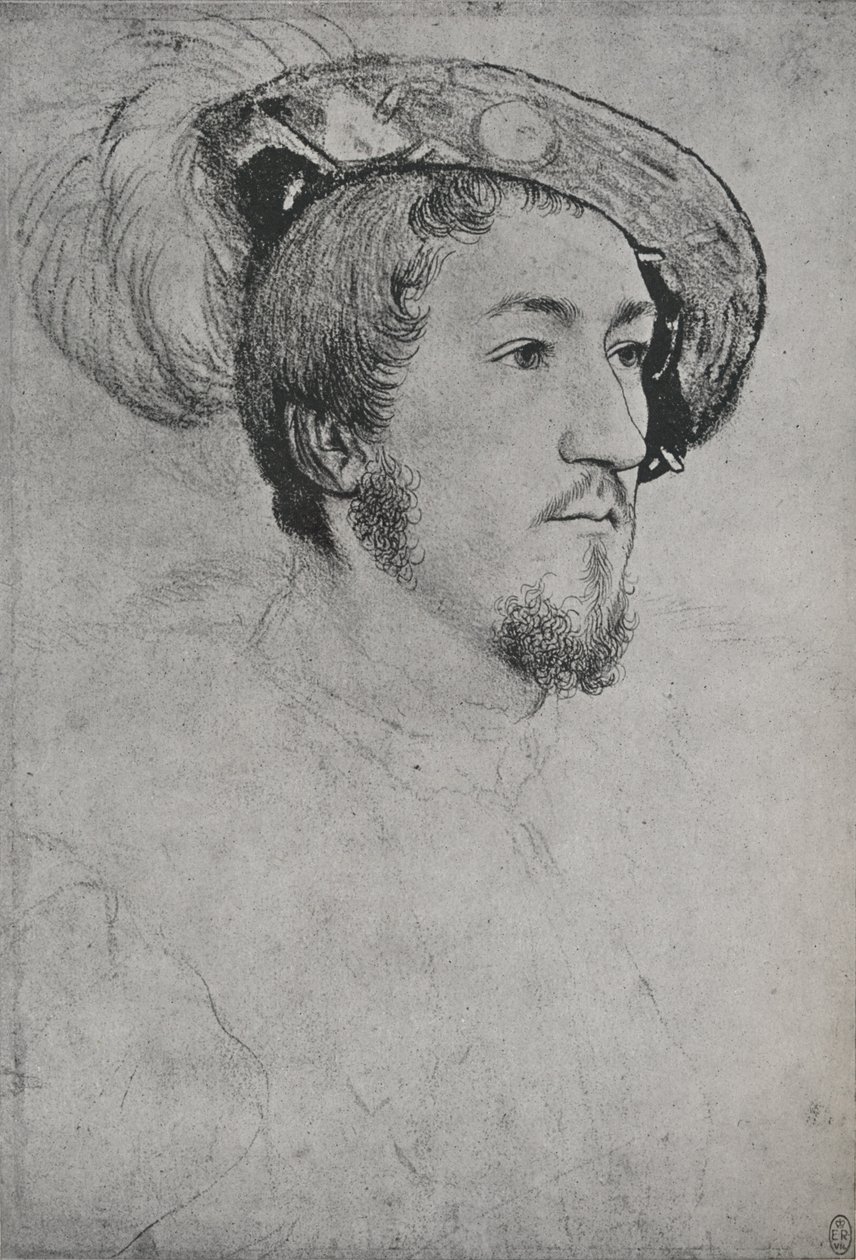 Bir Beyefendi: Bilinmiyor, c1532-1543 1945 by Hans Holbein der Jüngere