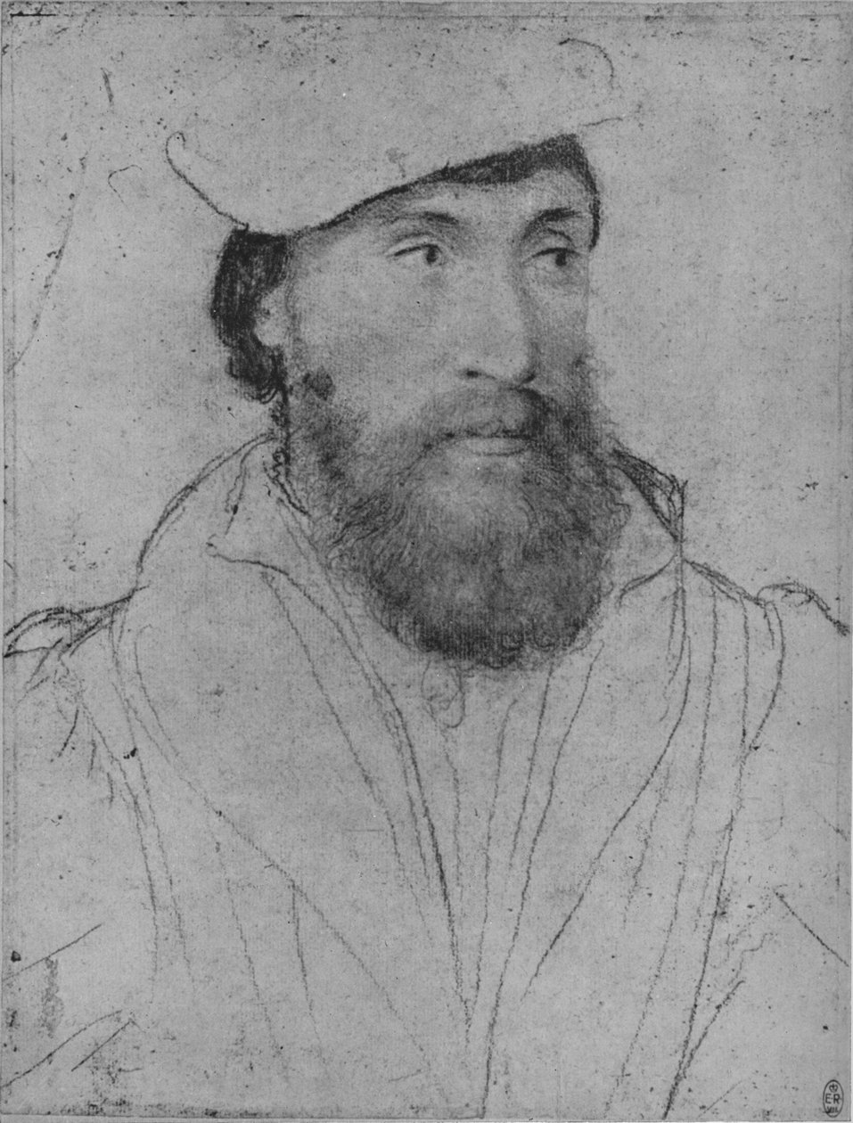 Bir Beyefendi: Bilinmiyor, c1532-1543 1945 by Hans Holbein der Jüngere