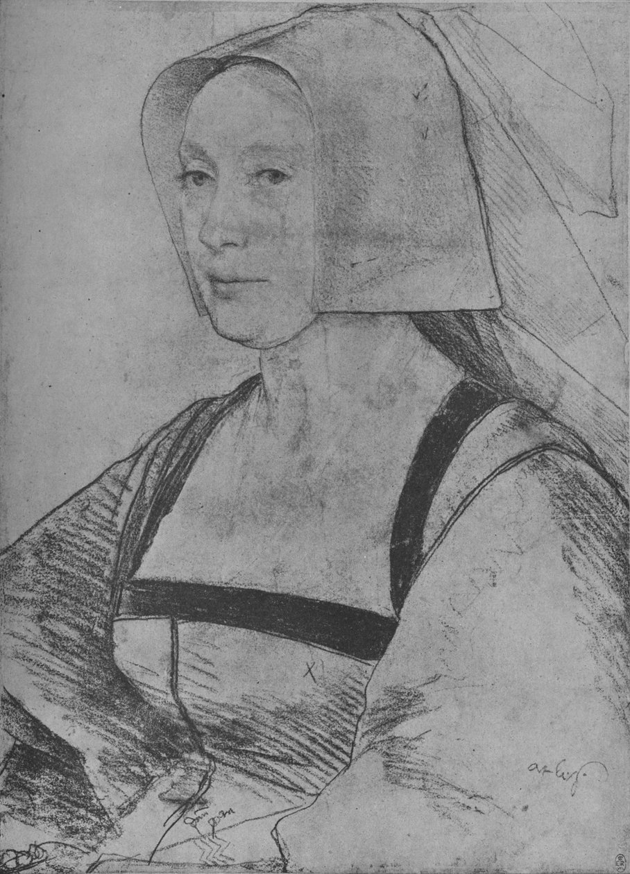 Bir Kadın: Bilinmiyor, 1526-1528 1945 by Hans Holbein der Jüngere