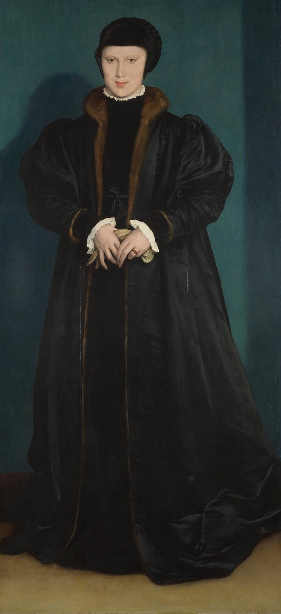 Danimarka Christina, Milano Düşesi, 1538 by Hans Holbein der Jüngere