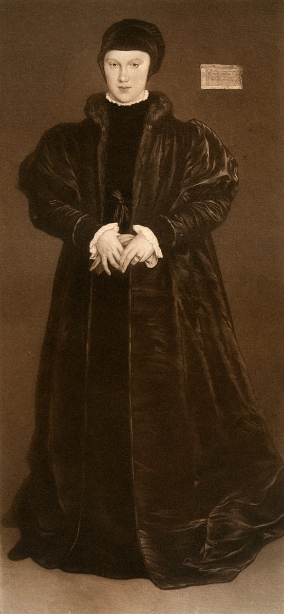Danimarka Christina, Milano Düşesi, 1538, 1902 by Hans Holbein der Jüngere
