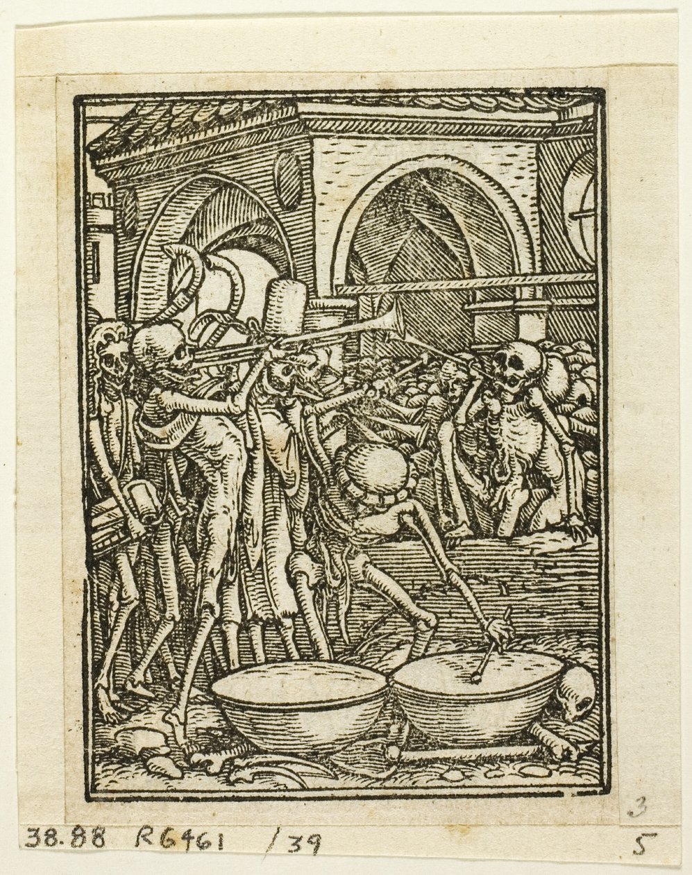 Ölüm Dansı, XVI. Yüzyıl Kitaplarından Gravürlerden 39. Levha by Hans Holbein the Younger