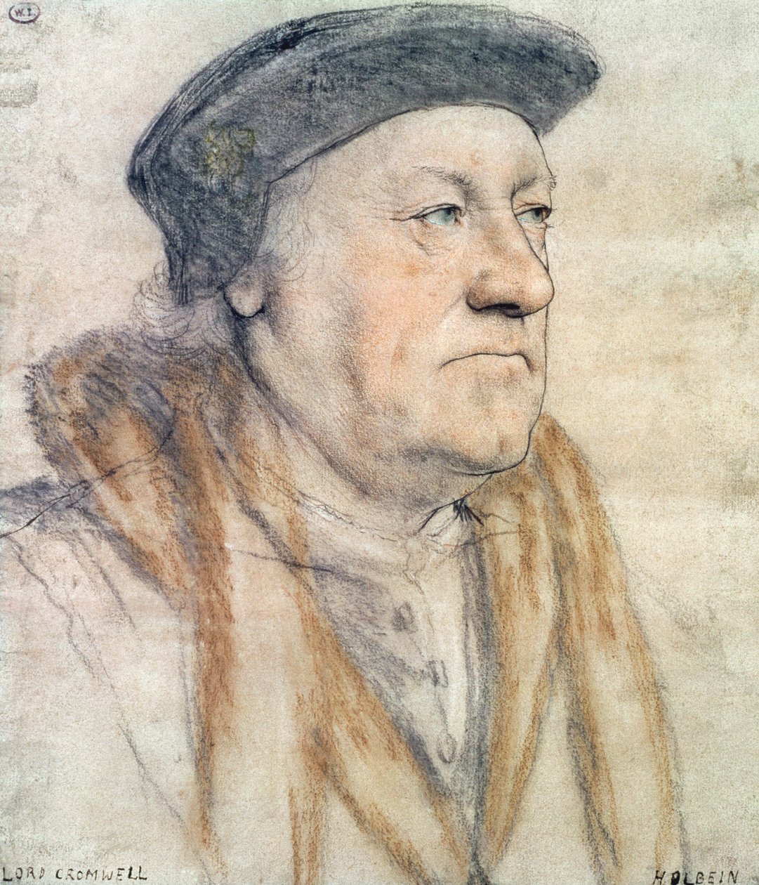 George Nevill, 3. Baron Bergavenny, c.1532-35 (kağıt üzerinde kalem ve mürekkep, tebeşir, yıkama ve gövde rengi) by Hans Holbein der Jüngere