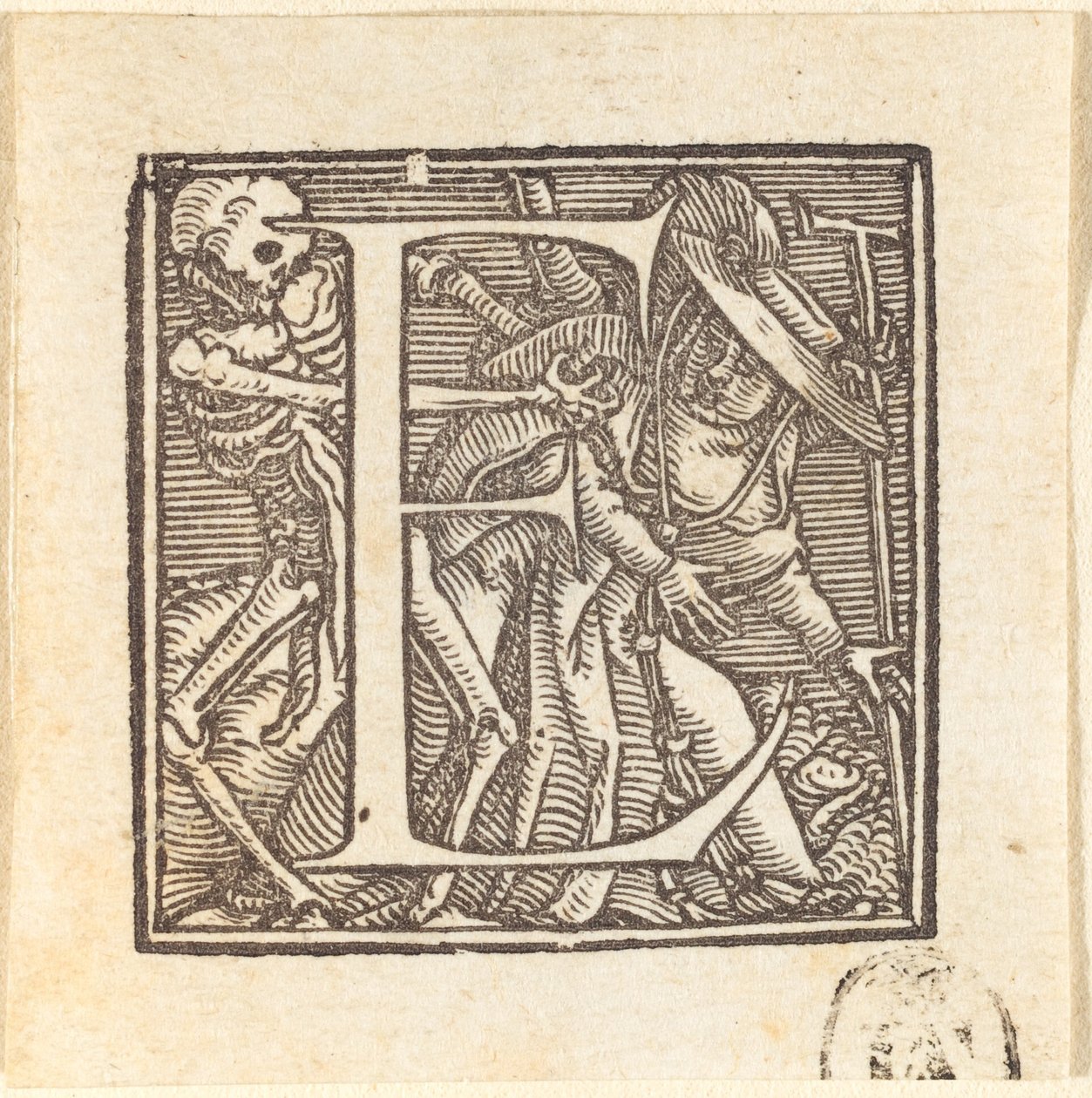 E harfi by Hans Holbein der Jüngere