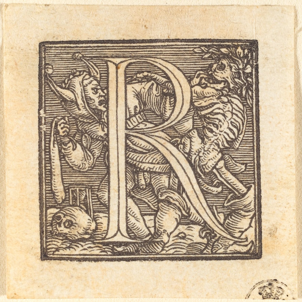 R harfi by Hans Holbein der Jüngere