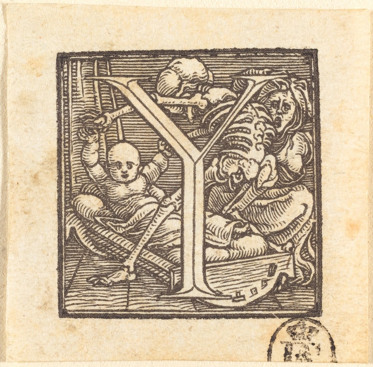 Y harfi by Hans Holbein der Jüngere