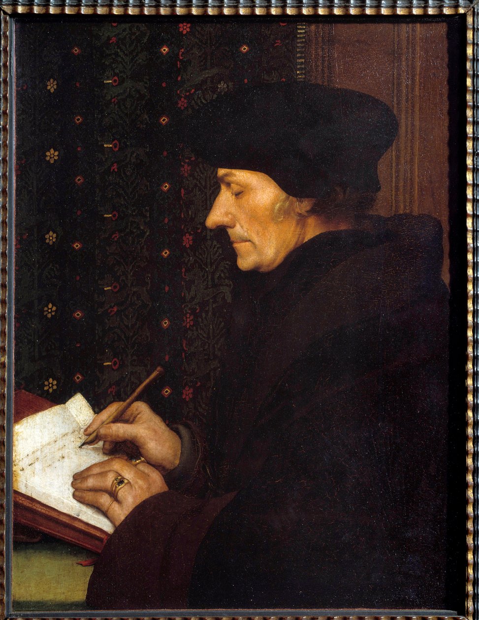 Rotterdam Erasmus Portresi (Desiderius Erasmus Rotterdamus) by Hans Holbein der Jüngere