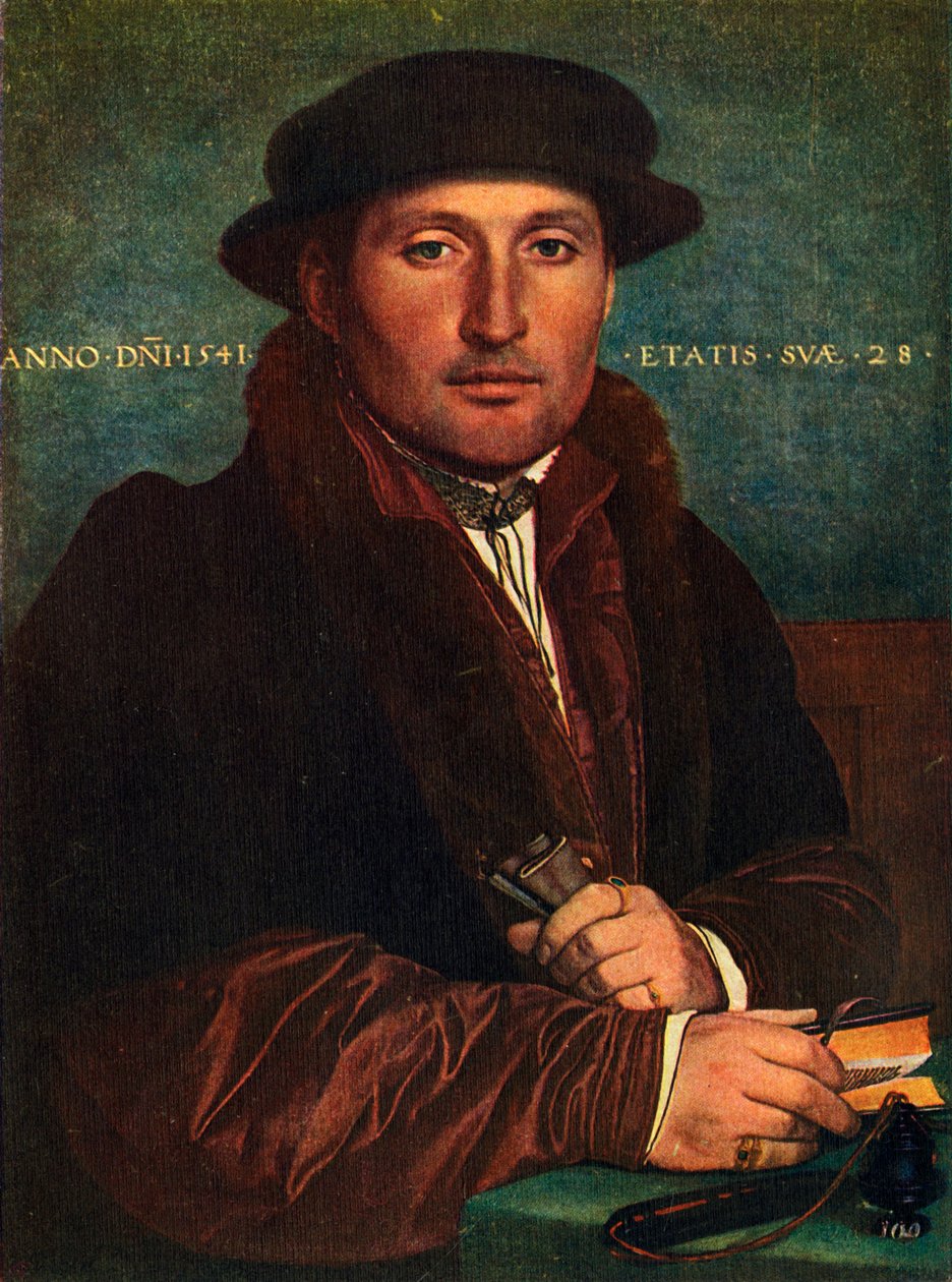 Bir Adamın Portresi, 1541, 1909 by Hans Holbein der Jüngere