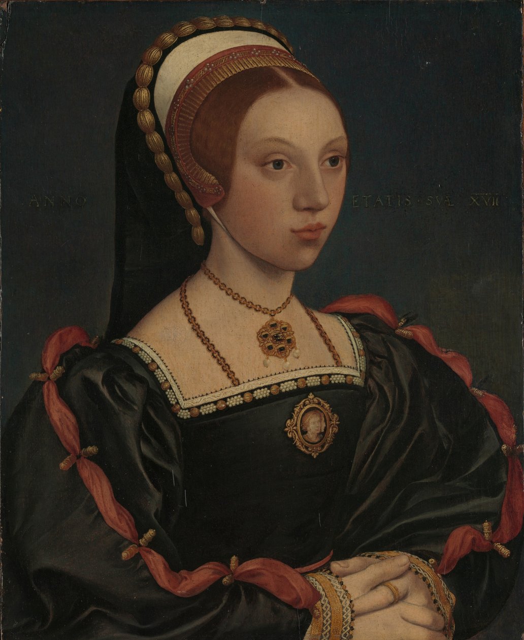 Genç Bir Kadının Portresi Catherine Howard, yak. 1540-1545 by Hans Holbein der Jüngere