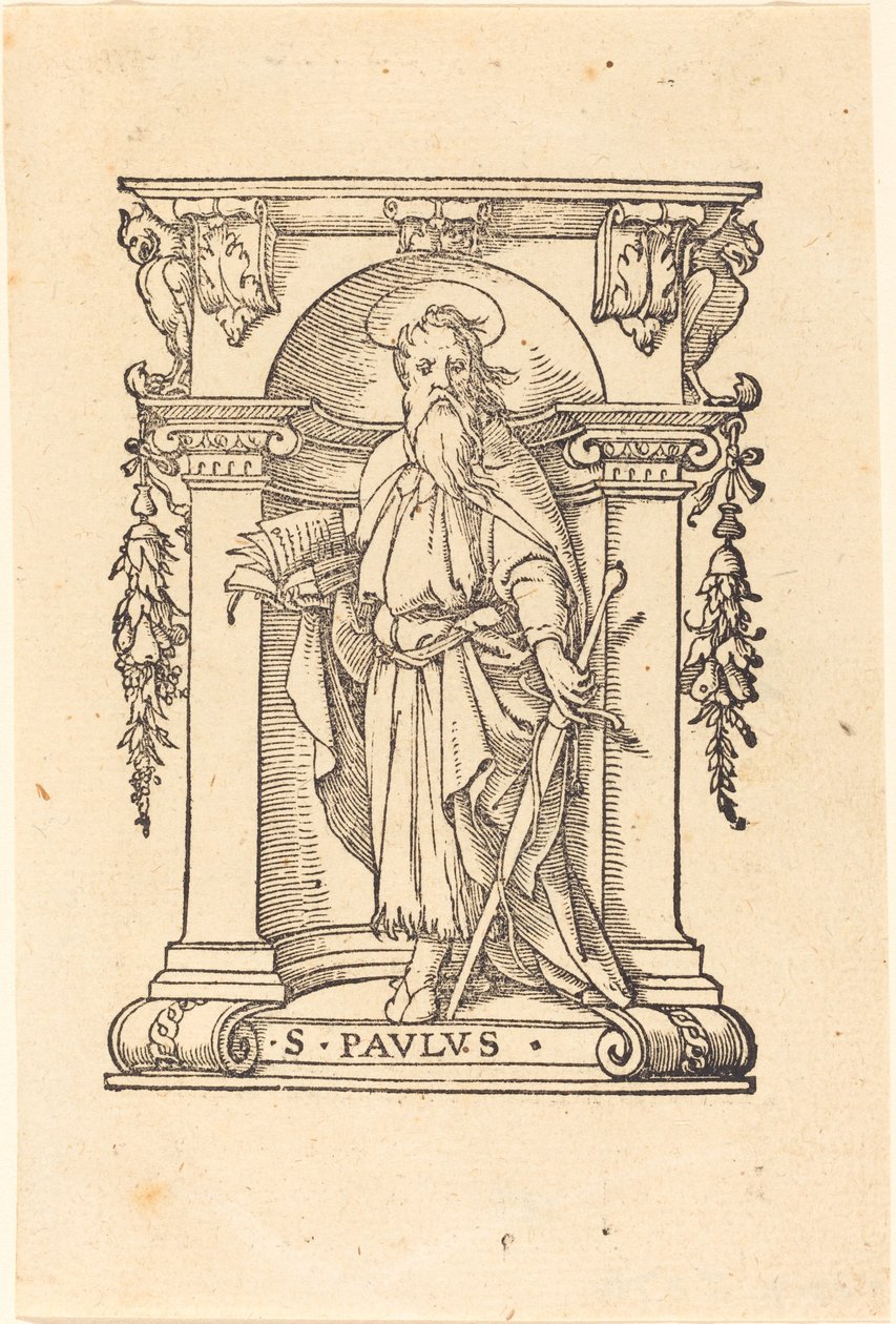 Kitap ve Kılıç ile Aziz Paul. by Hans Holbein der Jüngere