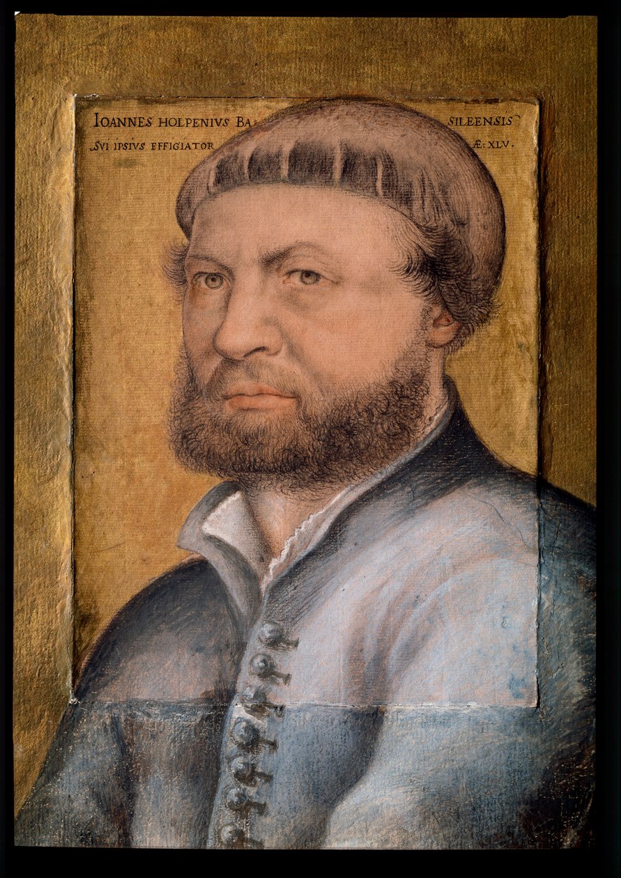 Otoportre. ahşap üzerine yağ by Hans Holbein der Jüngere