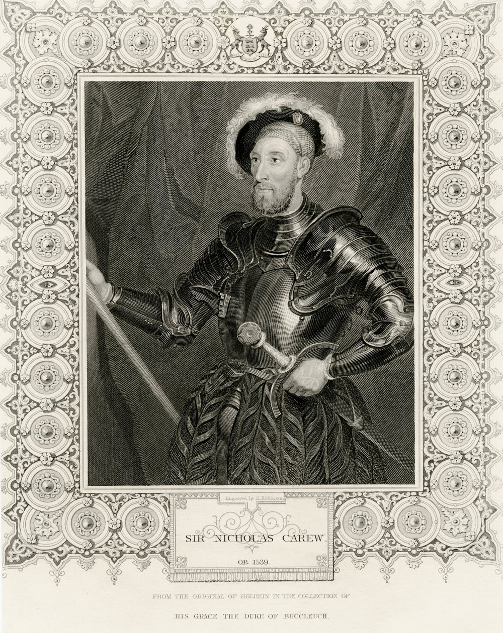 Sör Nicholas Carew by Hans Holbein der Jüngere