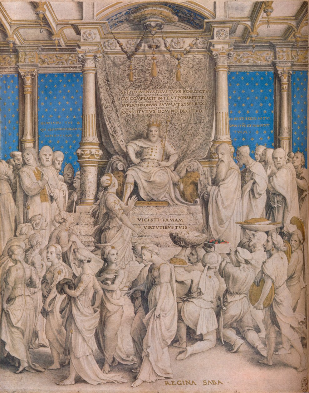 Süleyman ve Saba Kraliçesi, c1534 by Hans Holbein der Jüngere