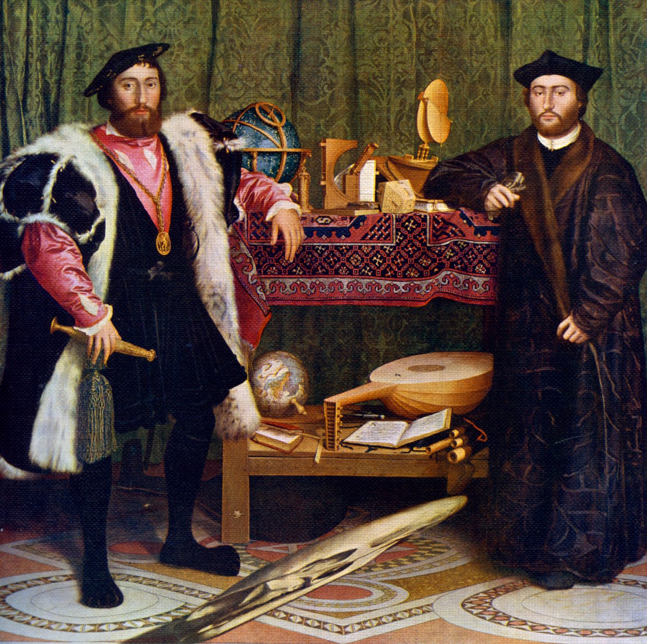 Büyükelçiler, 1533, 1912. by Hans Holbein der Jüngere