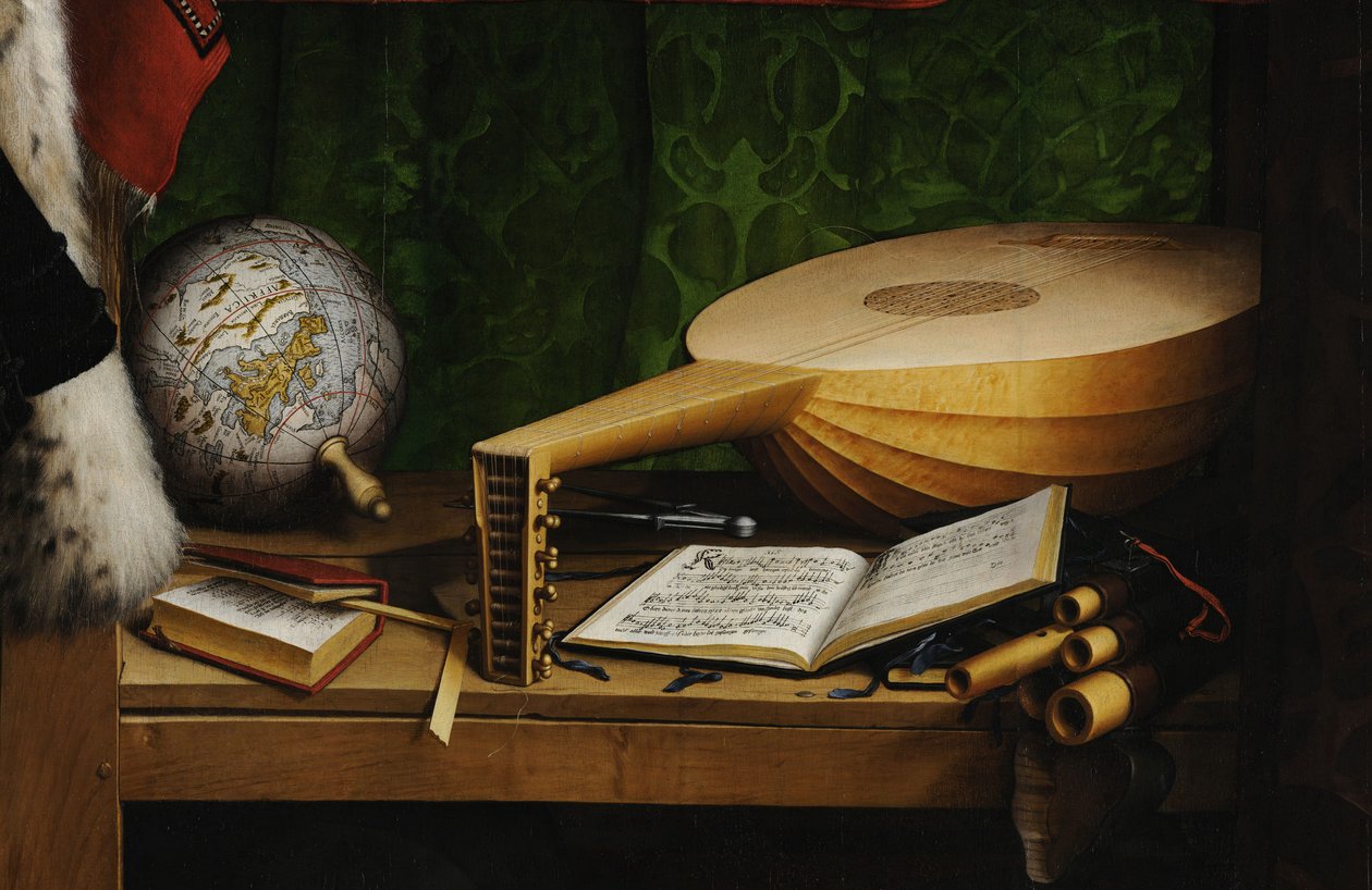 Büyükelçiler Ayrıntısı, 1533 by Hans Holbein der Jüngere