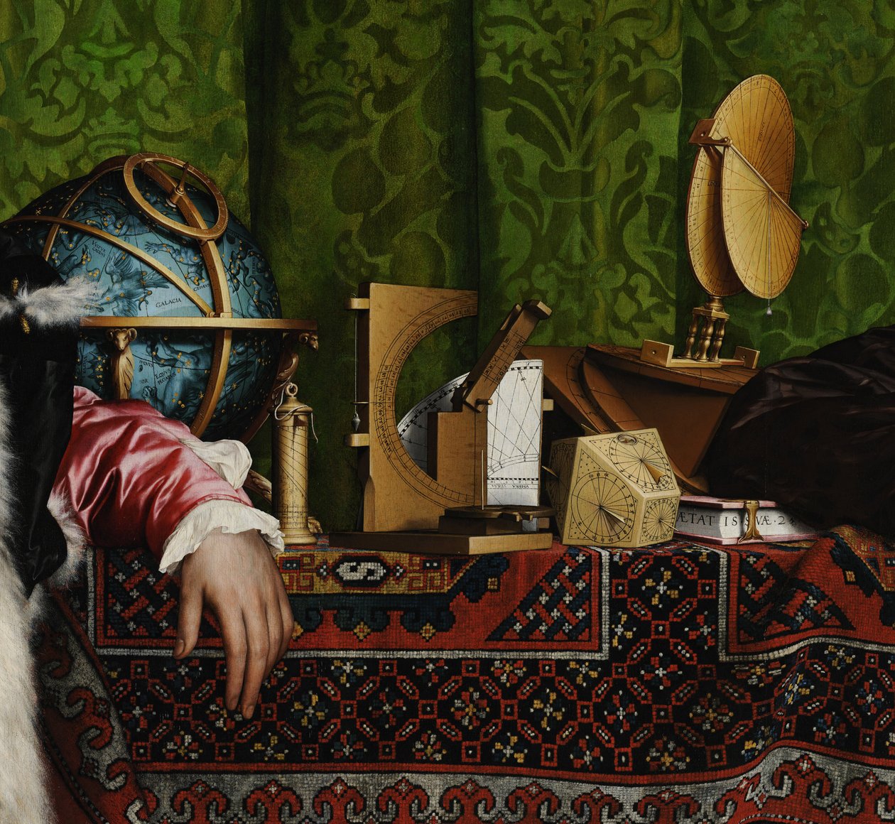 Büyükelçiler Ayrıntısı, 1533 by Hans Holbein der Jüngere